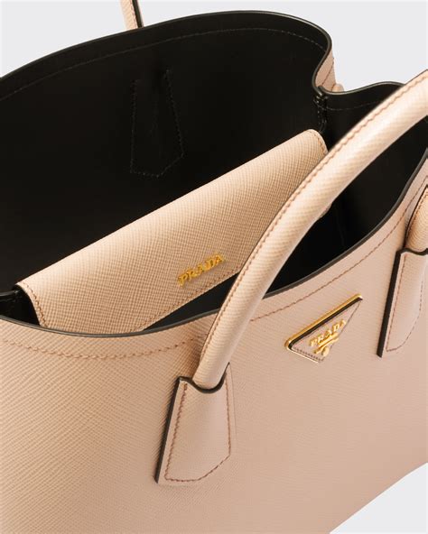 prada saffiano cuir cammeo|Medium Saffiano Leather Double Prada Bag.